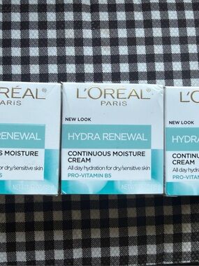 L'Oréal Paris Hydra Renewal Continuous Moisture Cream -  (3 Pack)